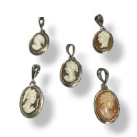 Anhänger Mandile 1922 Dame Cammei  in Silber Conchiglia 2MCICM225 - 2MCICM225